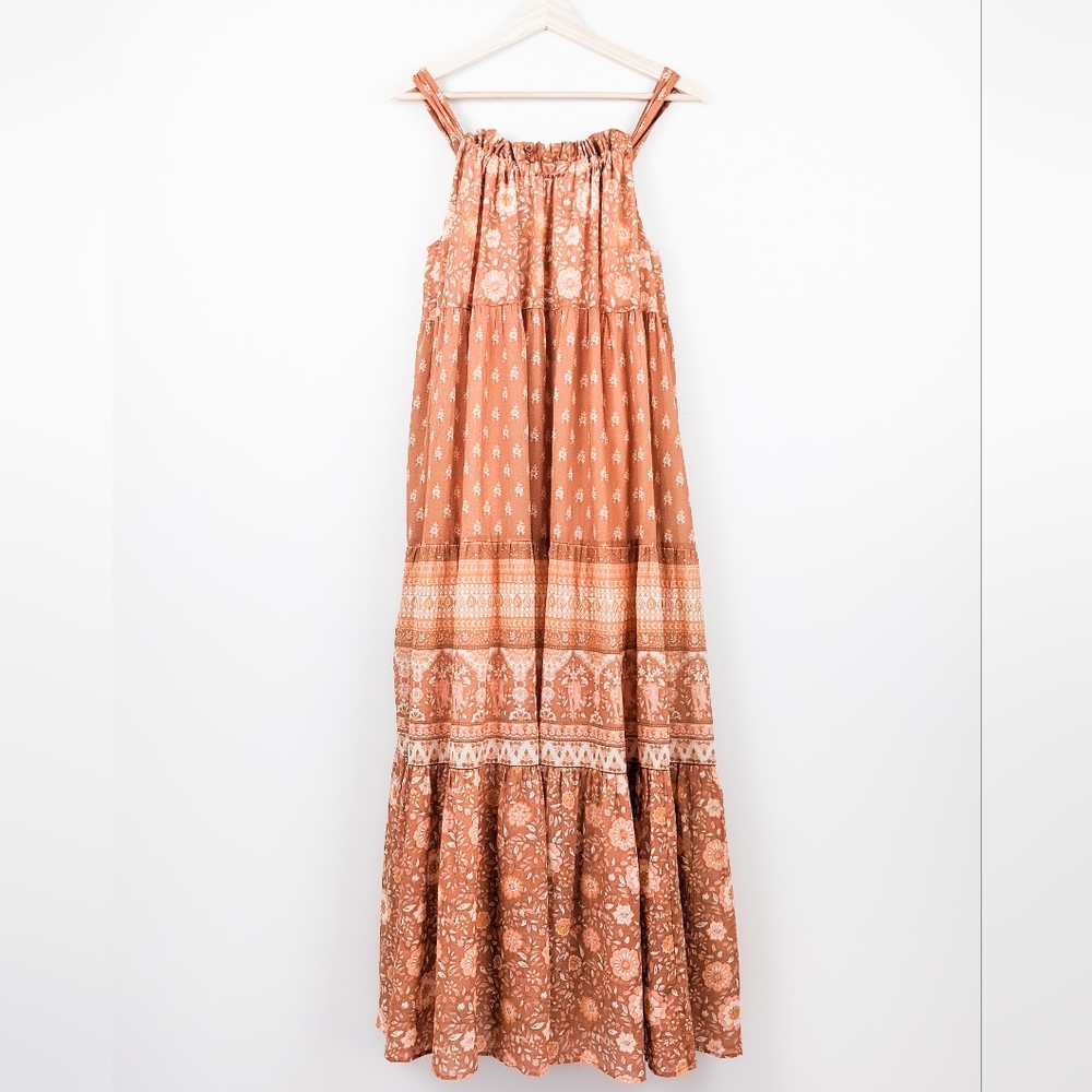 NWT Spell Utopia Strappy Sundress, Cinnamon